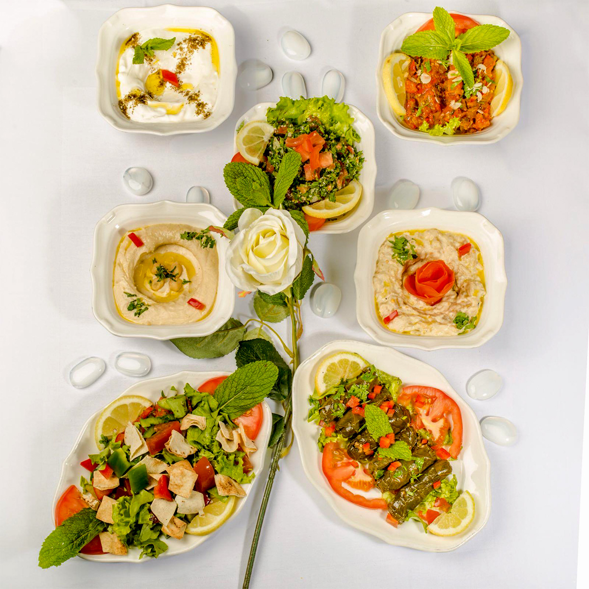 Výběr libanonských mezze